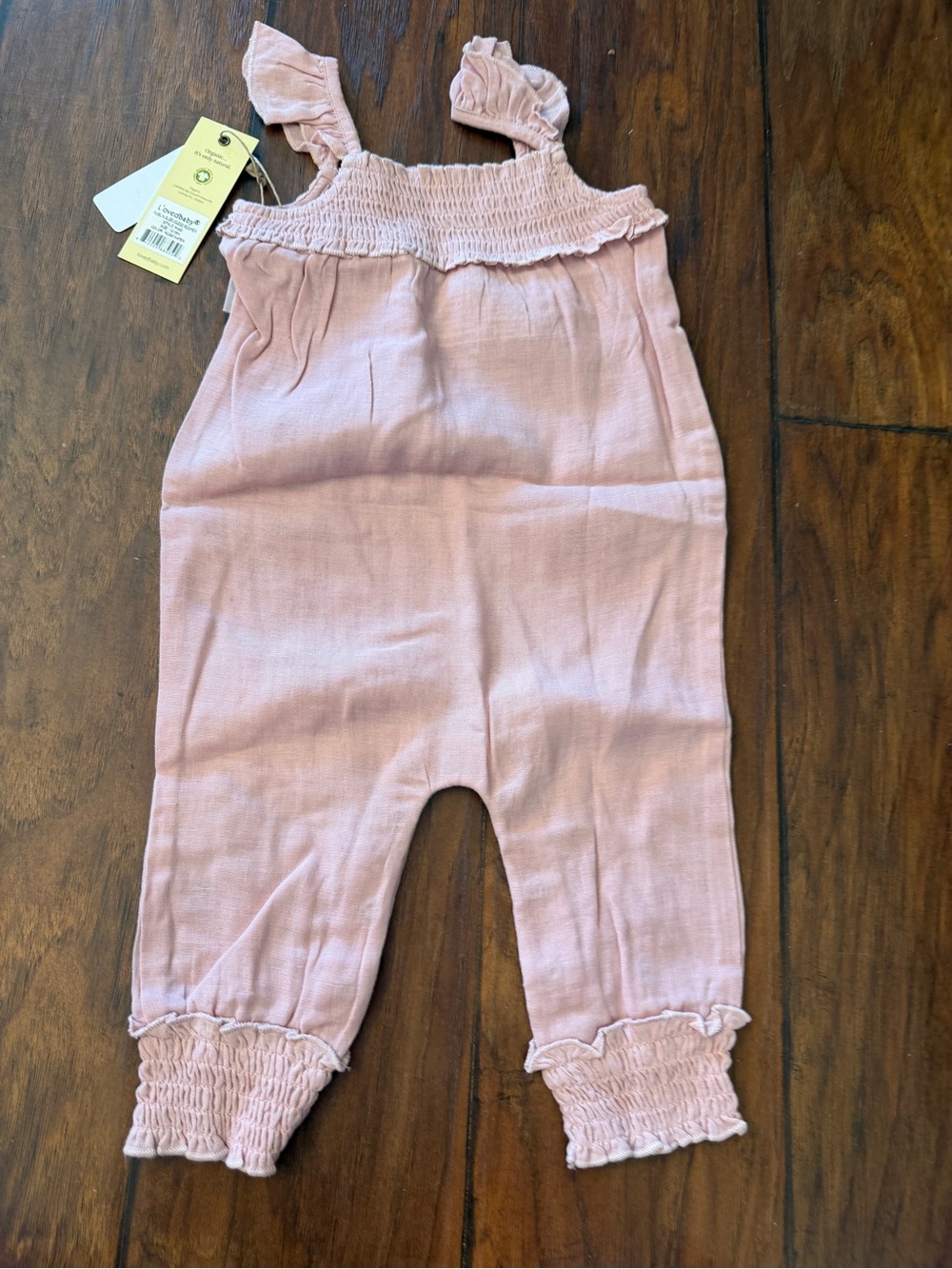 2T NWT L'ovedbaby Girls Muslin Sleeveless Romper-Rosewater Pink - Picture 5 of 5